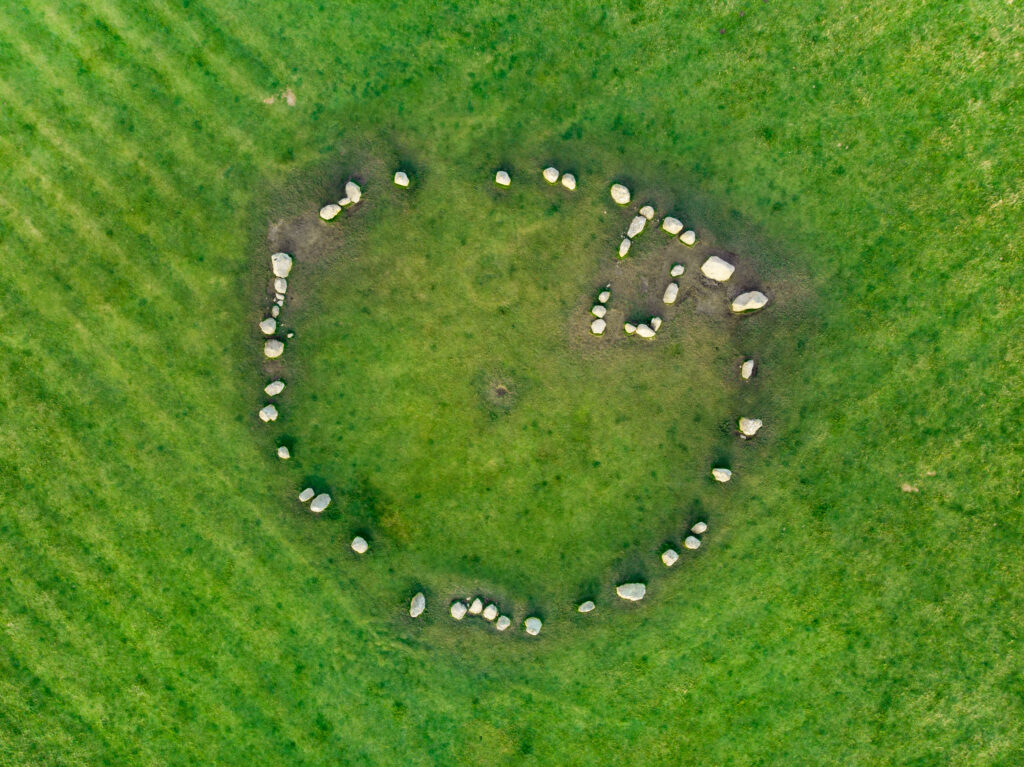 Aerial view of Castlerigg Stone Circle